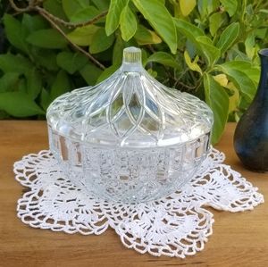 KIG Indonesia, Glass Candy Dish with Lid
